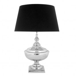 Srebrna lampa do salonu VIANO w stylu glamour